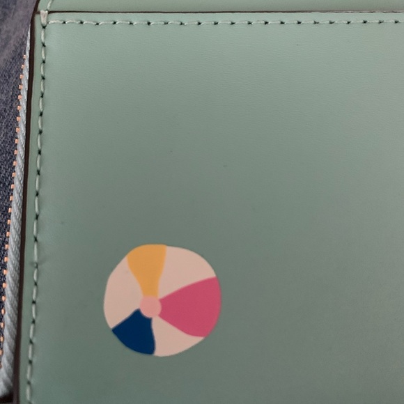 kate spade Poolside Smooth Leather Card Case Wallet NWT - Picture 2 of 8